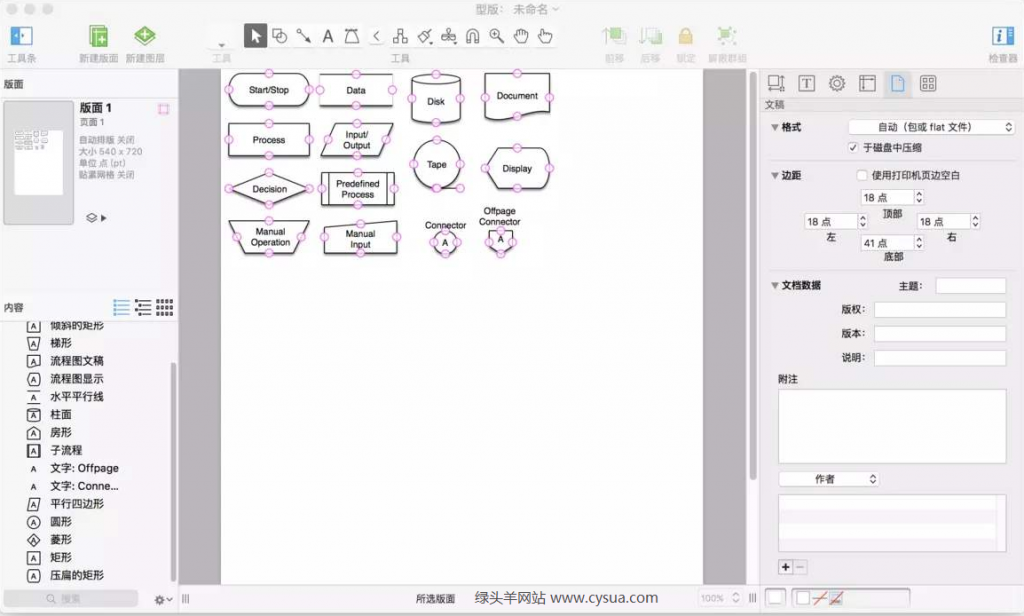 OmniGraffle for Mac v7.18.0 Mac思维导图工具软件苹果中文版