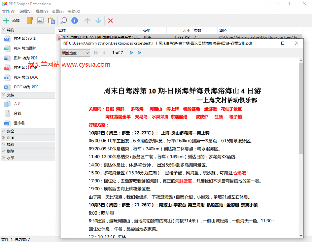 PDF Shaper Professional v10.6.0 强大全能PDF工具箱中文免安装版